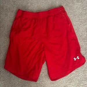 Under Armour Men's Vibrant Red Sports Shorts large